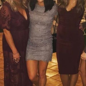 Purple LuLu’s flowered dress